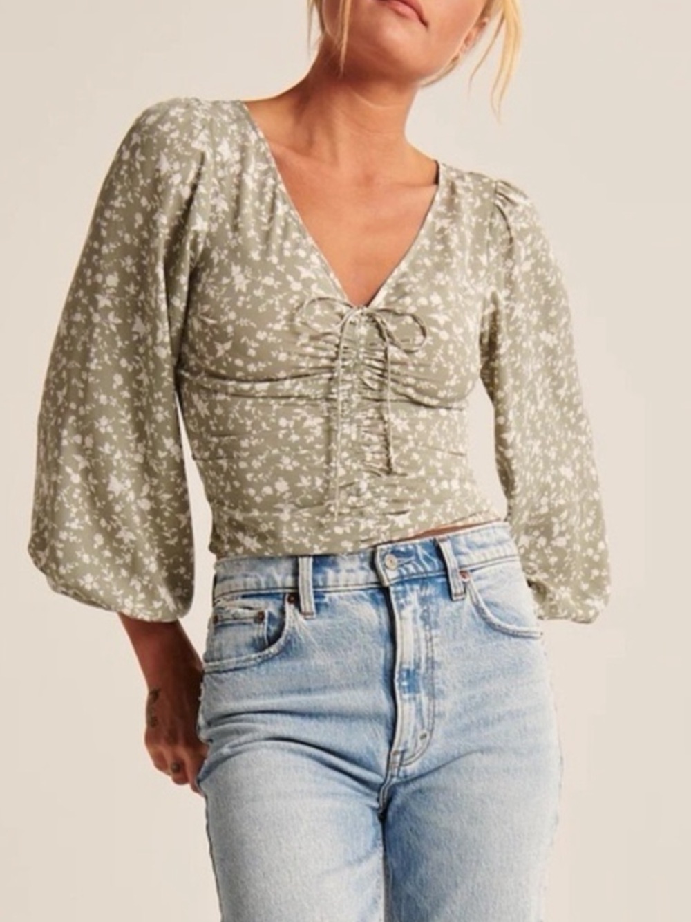 Abercrombie floral blouse